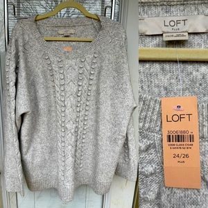 LOFT Plus Sweater Size 24/26 NWT